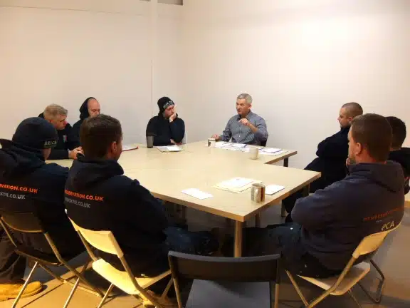 Briefing at Brick-Tie