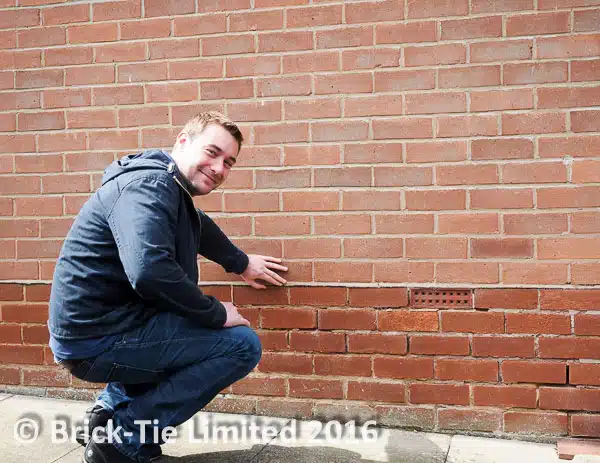 Danny shows us that rising damp can only be stopped by a damp proof course