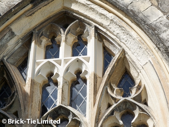 Structural repairs of masonry including historic fabric