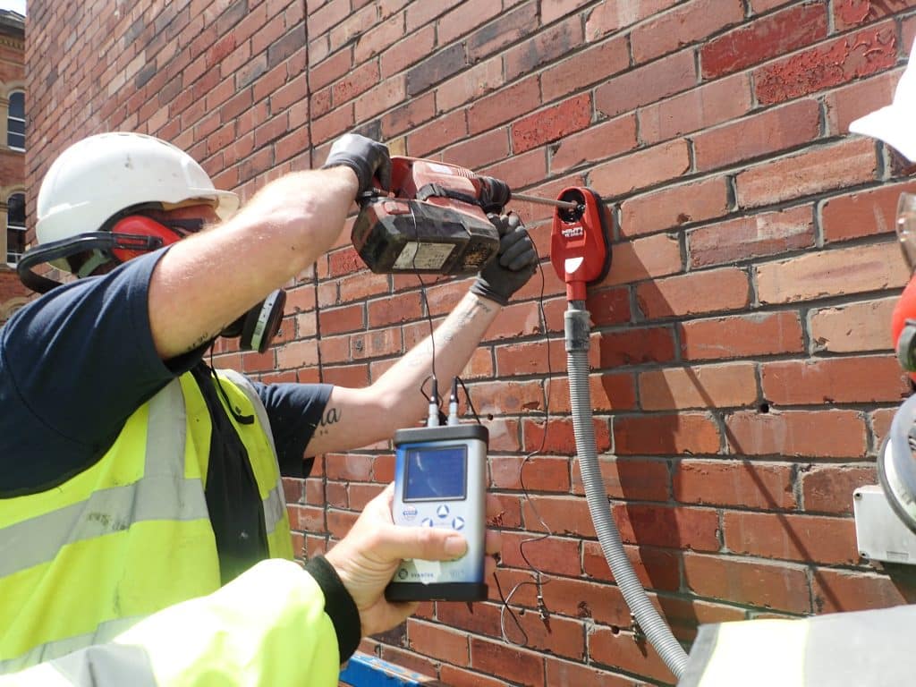 Vibration exposure monitoring via Brick-Tie