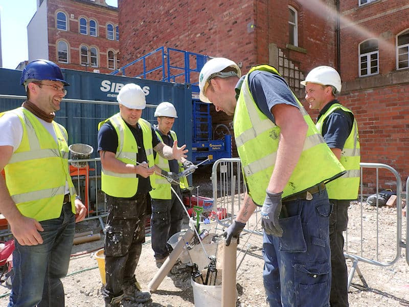 Brick-Tie technicians site meeting at City Square House