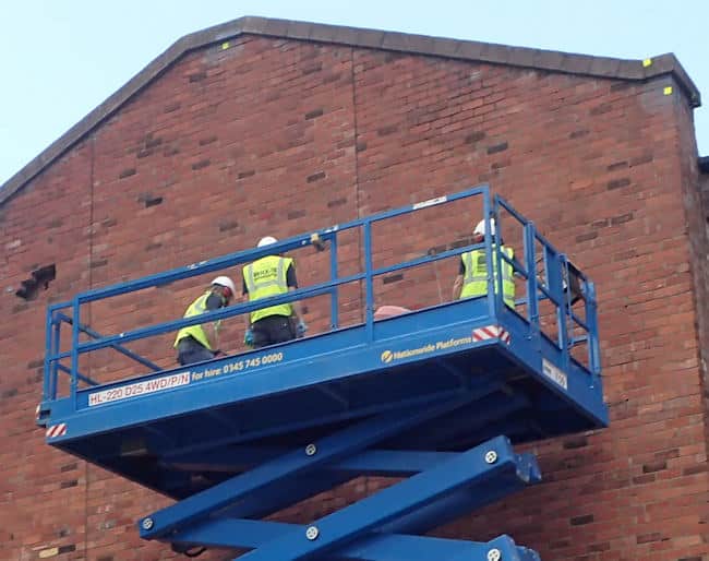 Brick-Tie installing Helifix Cemties in Leeds