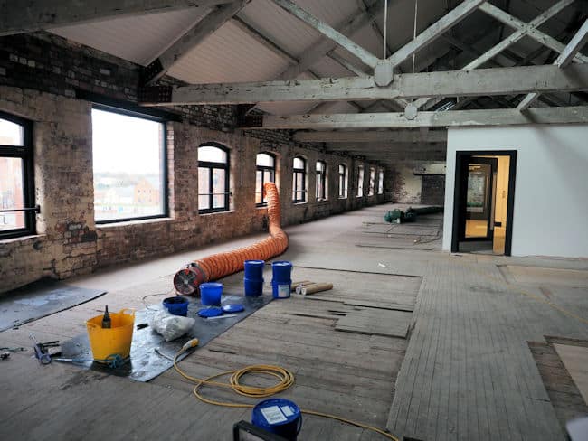 The second floor of building 7 Rutland Mill