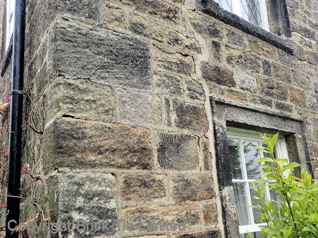 Cracking masonry in a 17c house in Leeds