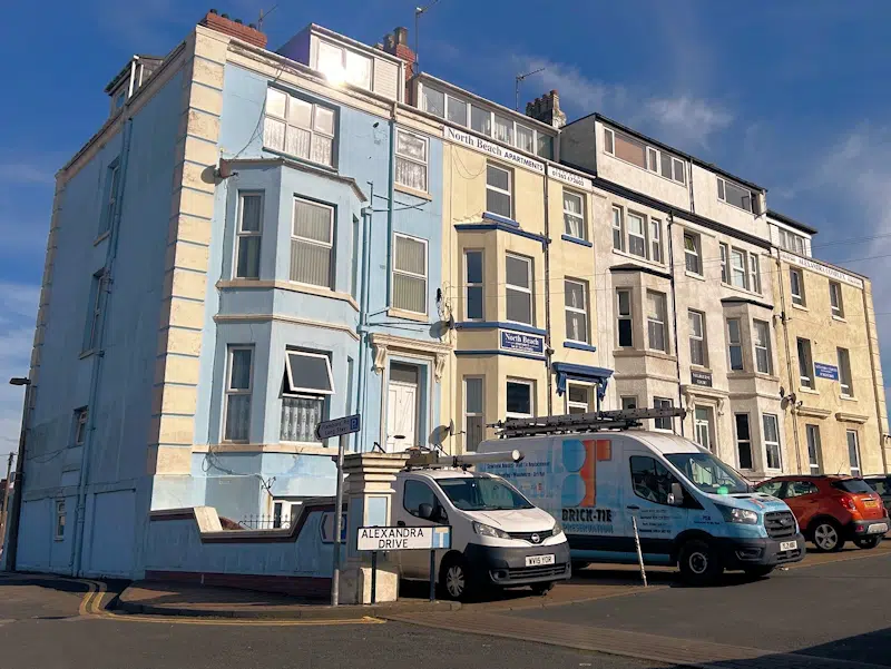 Bulging walls are common in building like this along the east coast of Yorkshire